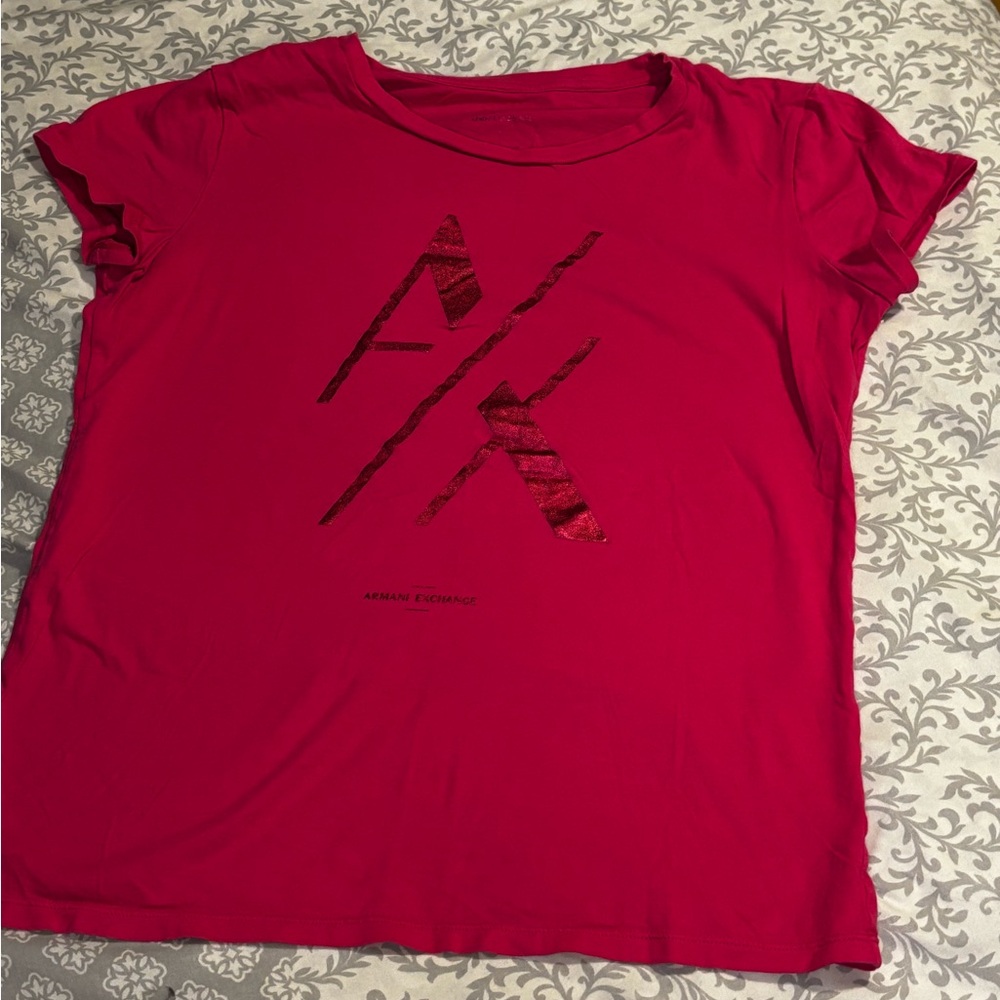 Armani Exchange women’s pink  T-Shirt